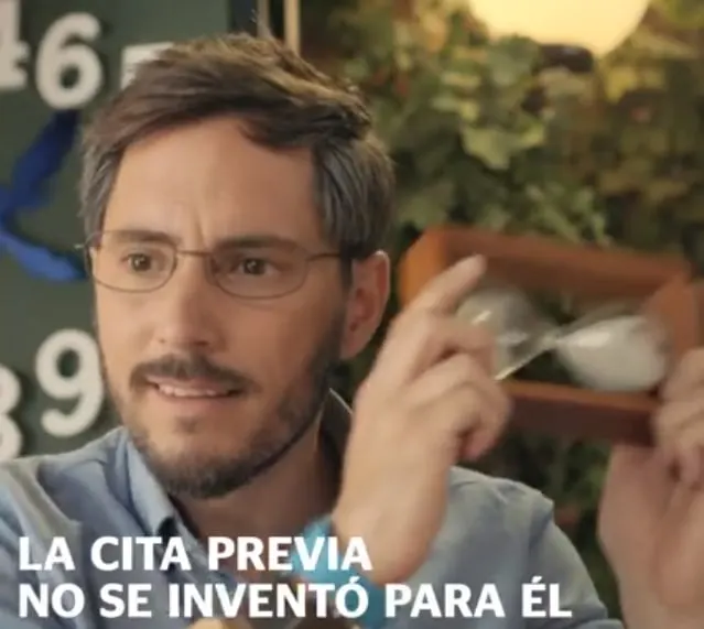 Bernardo Rivera en el spot publicitario de BBVA