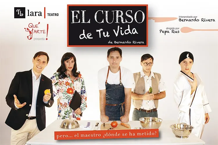 Cartel de «El curso de tu vida» en el Teatro Lara