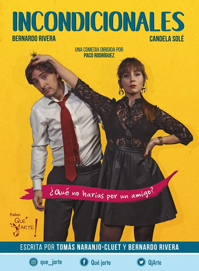 Cartel de «Incondicionales» en el Teatro Lara